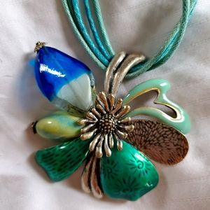 Beautiful Handmade Flower Necklace